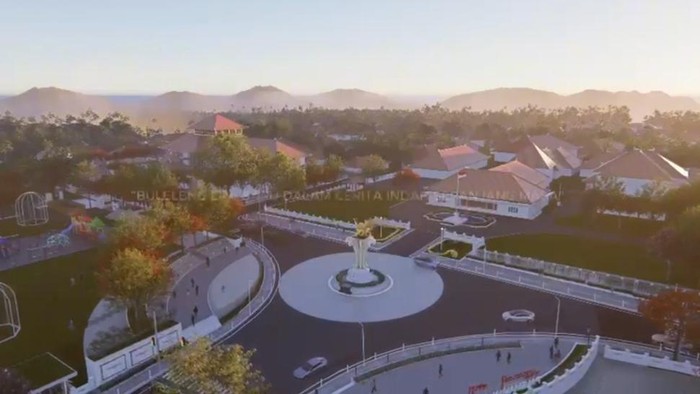 Rancangan desain penataan kawasan titik nol Kota Singaraja, Buleleng, Bali. (Foto: Dok. Pemkab Buleleng)