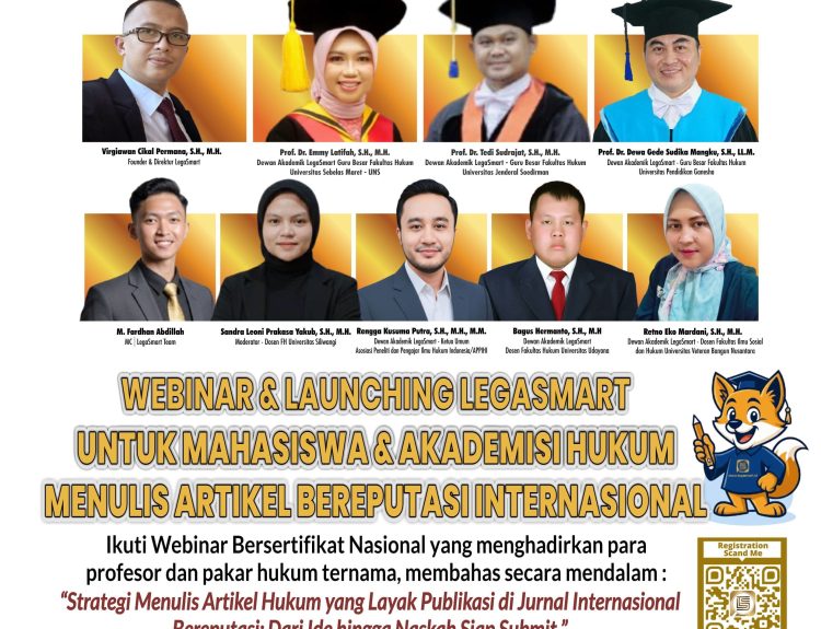 Strategi Menulis Artikel Hukum yang Layak Publikasi di Jurnal Internasional Bereputasi: Dari Ide hingga Naskah Siap Submit