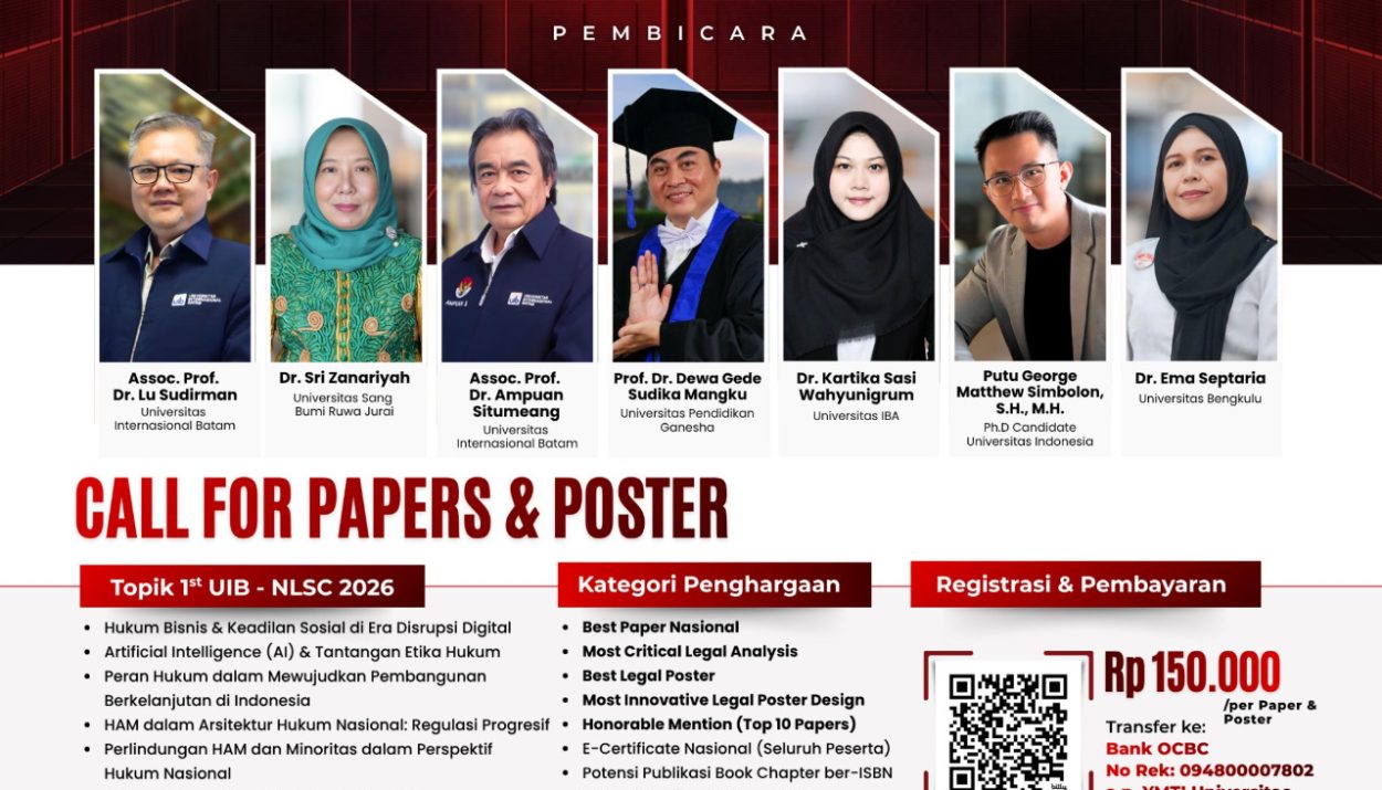 The 1st UIB-National Law Student Colloquium 2026 ( UIB-NLSC 2026 )