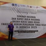 Wakil Dekan I FHIS Undiksha, Prof. Dr. Dewa Gede Sudika Mangku, S.H., LL.M. menghadiri kegiatan Seminar Nasional dan Rapat Kerja Nasional Badan Kerja Sama (BKS) Dekan Fakultas Hukum Perguruan Tinggi (PTN) Se-Indonesia Tahun 2025