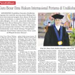 Prof. Dr. Dewa Gede Sudika Mangku, S.H., LL.M. Guru Besar Ilmu Hukum Internasional Pertama di Universitas Pendidikan Ganesha (Undiksha)