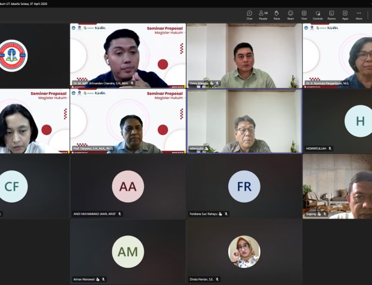 Prof. Dr. Dewa Gede Sudika Mangku, S.H., LL.M. Guru Besar Ilmu Hukum Universitas Pendidikan Ganesha yang sekaligus Wakil Dekan 1 Fakultas Hukum dan Ilmu Sosial (FHIS) pada Hari Selasa, 7 April 2026 melaksanaan Bimbingan Tesis Residensial 1 (BTR 1) dengan menjadi Pembahas Ahli pada Poeira Studi Magsiter Hukum Jakarta